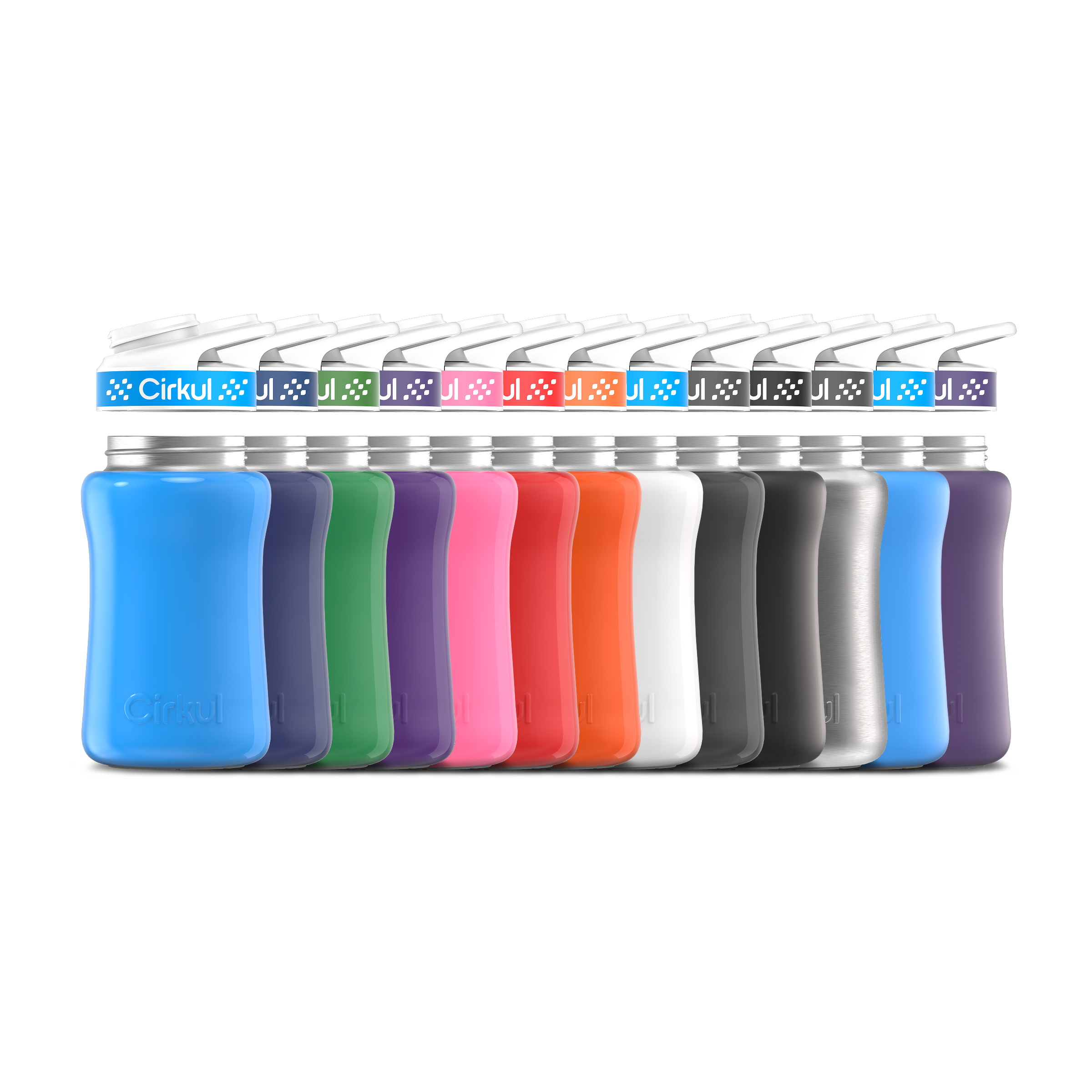 12oz. Stainless Steel Bottle & Comfort Grip Lid - Active Hold