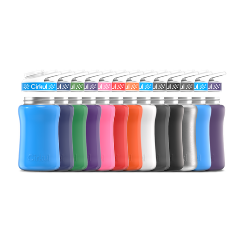 12oz. Stainless Steel Bottle & Comfort Grip Lid - Active Hold