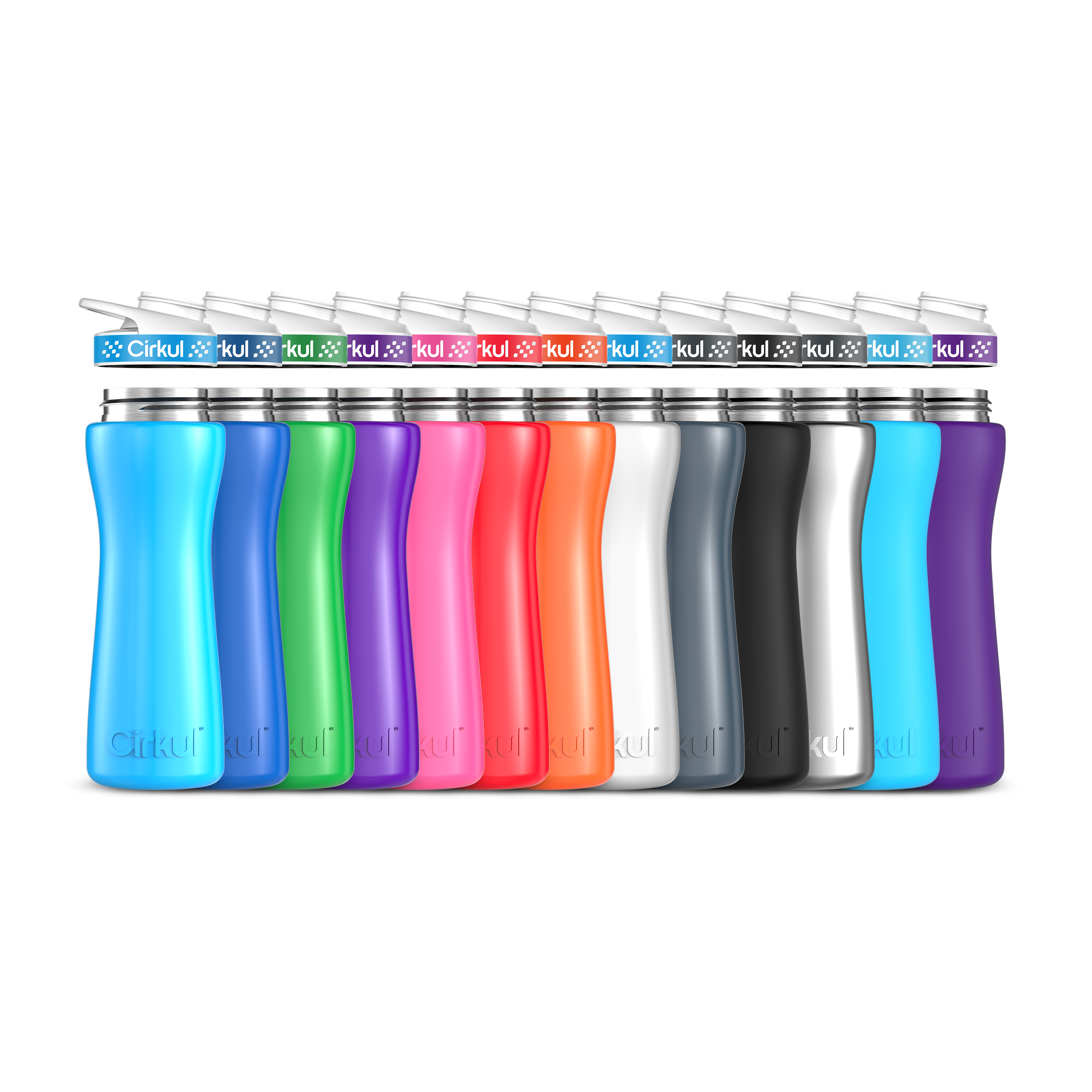 22oz. Stainless Steel Bottle & Comfort Grip Lid - Clean Grip