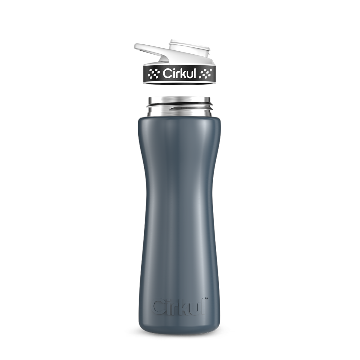 22oz. Stainless Steel Bottle & Comfort Grip Lid - Clean Grip