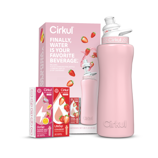 32oz. Blush Pink Stainless Steel Bottle Starter Kit - Daily Carry